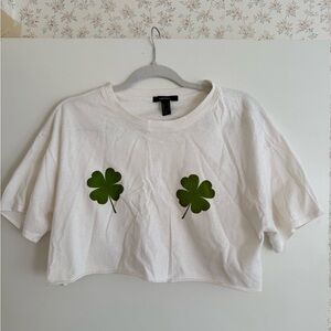 4 Leaf Clover St. Patrick’s Day Cropped T-shirt